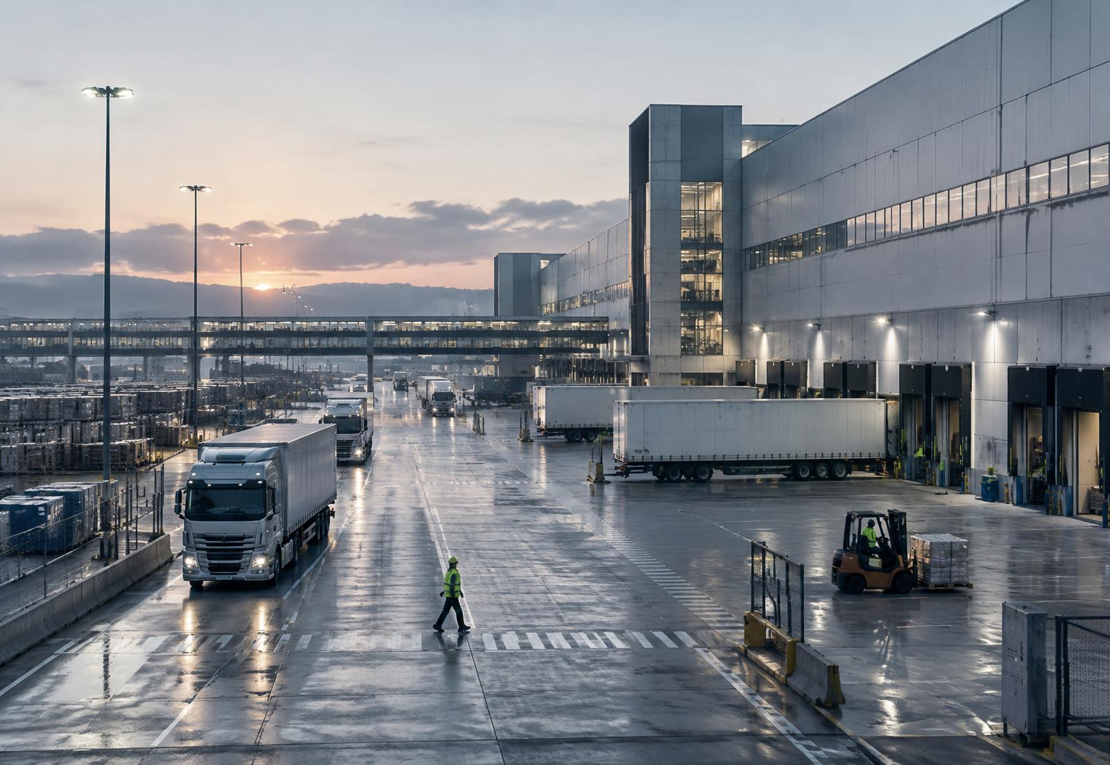 Operaciones en una terminal logística moderna